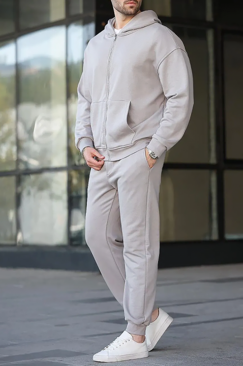 Мъжки комплект JEREZO GREY, Цвят: сив, IVET.BG - Твоят онлайн бутик.