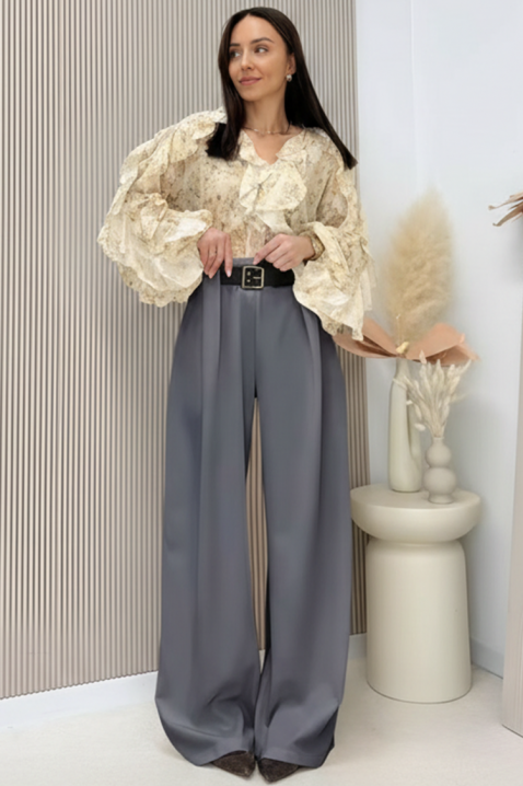 Панталон RELFODA GREY, Цвят: сив, IVET.BG - Твоят онлайн бутик.