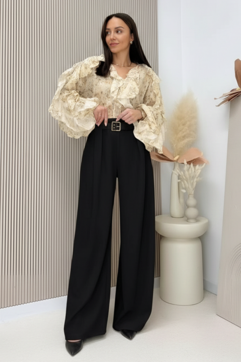 Панталон RELFODA BLACK, Цвят: черен, IVET.BG - Твоят онлайн бутик.