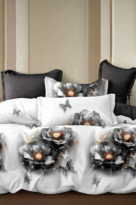 Спален комплект FRONELMY 200x220 cm памук - 4 части, Цвят: бял, IVET.BG - Твоят онлайн бутик.