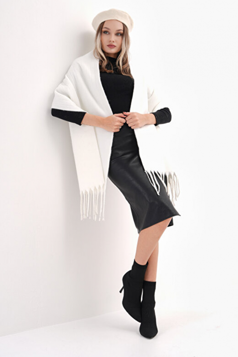 Шал SHARMALDA WHITE, Цвят: бял, IVET.BG - Твоят онлайн бутик.