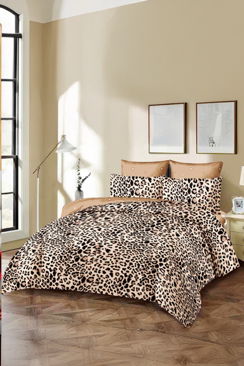 Спален комплект XELDERY 200x220 cm памук - 4 части, Цвят: беж, IVET.BG - Твоят онлайн бутик.