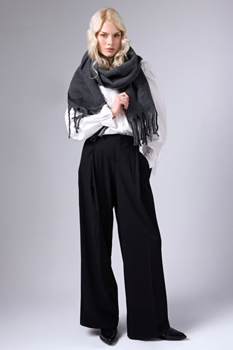 Шал KAPRINZA GREY, Цвят: сив, IVET.BG - Твоят онлайн бутик.