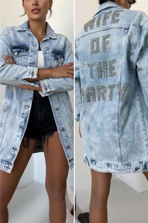 Дънково яке DUNKOLZA, Цвят: светлосин, IVET.BG - Твоят онлайн бутик.