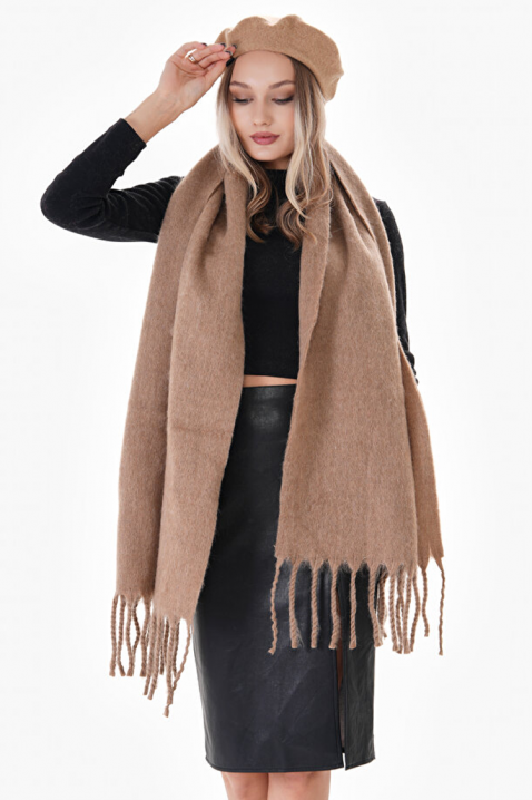Шал SHARMALDA BEIGE, Цвят: беж, IVET.BG - Твоят онлайн бутик.