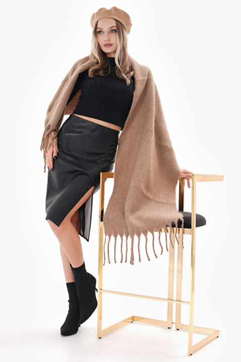 Шал SHARMALDA BEIGE, Цвят: беж, IVET.BG - Твоят онлайн бутик.