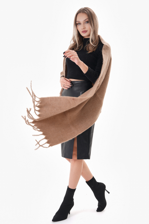 Шал SHARMALDA BEIGE, Цвят: беж, IVET.BG - Твоят онлайн бутик.