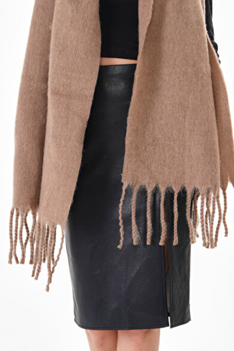 Шал SHARMALDA BEIGE, Цвят: беж, IVET.BG - Твоят онлайн бутик.