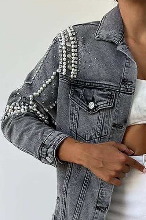 Дънково яке TRANVILZA, Цвят: графит, IVET.BG - Твоят онлайн бутик.