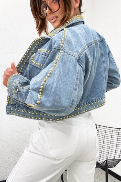 Дънково яке CAPLONDDA, Цвят: светлосин, IVET.BG - Твоят онлайн бутик.