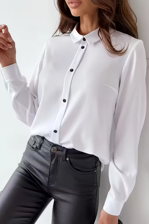 Дамска риза VRAZELDA, Цвят: бял, IVET.BG - Твоят онлайн бутик.