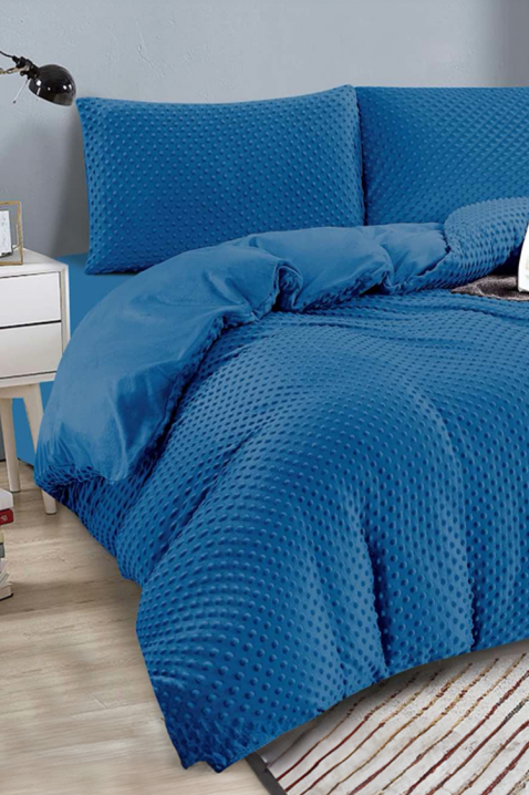 Спален комплект SLOVERZY BLUE 160x200 cm памук - 3 части, Цвят: син, IVET.BG - Твоят онлайн бутик.