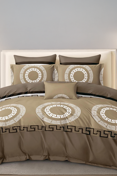 Спален комплект VERPOLDY BEIGE 200x220 cm памук - 4 части, Цвят: беж, IVET.BG - Твоят онлайн бутик.