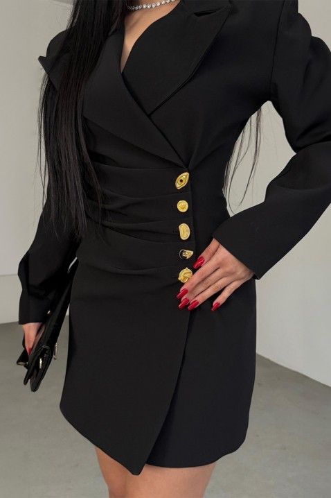 Рокля - блейзър SENVOLFA, Цвят: черен, IVET.BG - Твоят онлайн бутик.