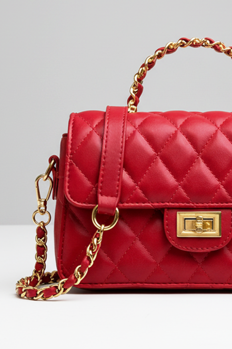 Дамска чанта DERTOLVA RED, Цвят: червен, IVET.BG - Твоят онлайн бутик.