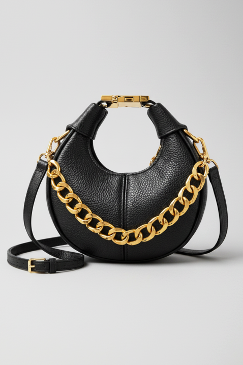 Дамска чанта BERZOLFA, Цвят: черен, IVET.BG - Твоят онлайн бутик.