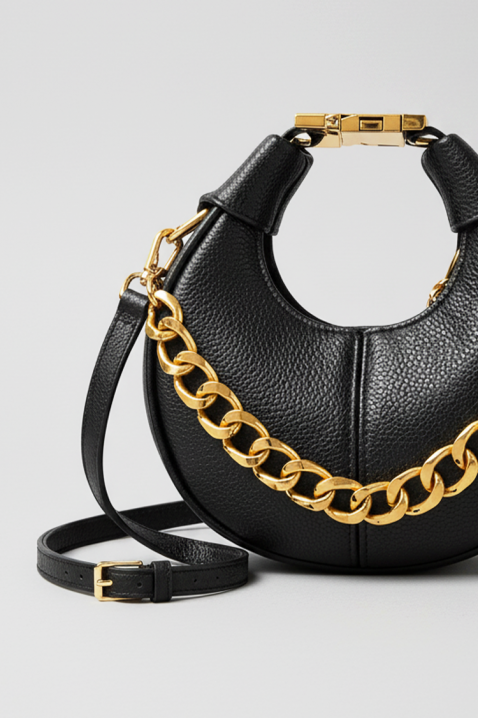 Дамска чанта BERZOLFA, Цвят: черен, IVET.BG - Твоят онлайн бутик.