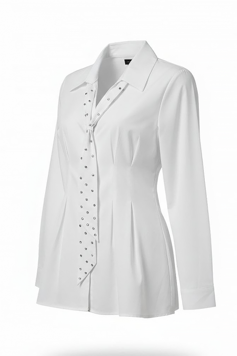 Дамска риза LEBRALZA WHITE, Цвят: бял, IVET.BG - Твоят онлайн бутик.