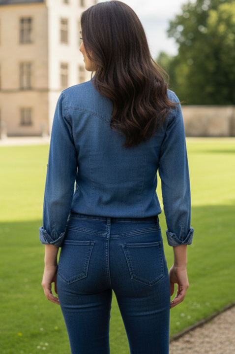 Дамска риза EGLENZA BLUE, Цвят: син, IVET.BG - Твоят онлайн бутик.