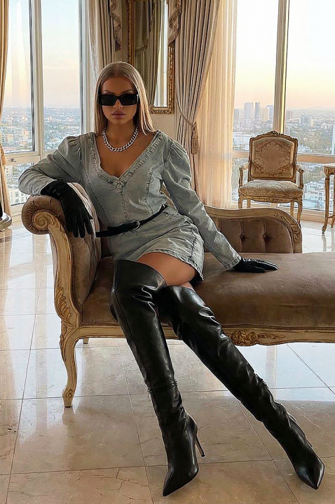 Рокля BRAZELENA, Цвят: светлосин, IVET.BG - Твоят онлайн бутик.