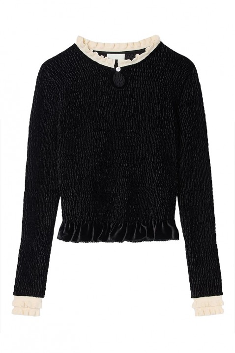 Дамска блуза BROTENDA, Цвят: черен, IVET.BG - Твоят онлайн бутик.