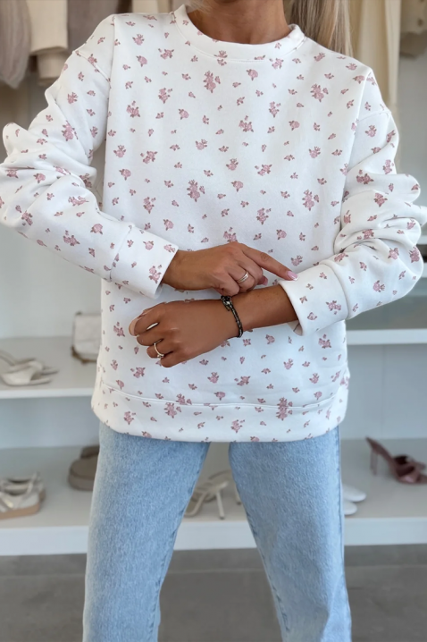 Дамска блуза FLELONZA WHITE, Цвят: бял, IVET.BG - Твоят онлайн бутик.