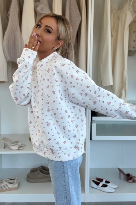 Дамска блуза FLELONZA WHITE, Цвят: бял, IVET.BG - Твоят онлайн бутик.