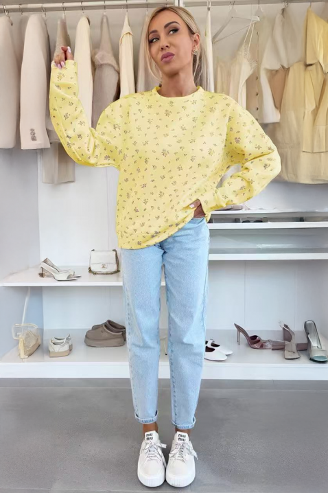 Дамска блуза FLELONZA YELLOW, Цвят: жълт, IVET.BG - Твоят онлайн бутик.