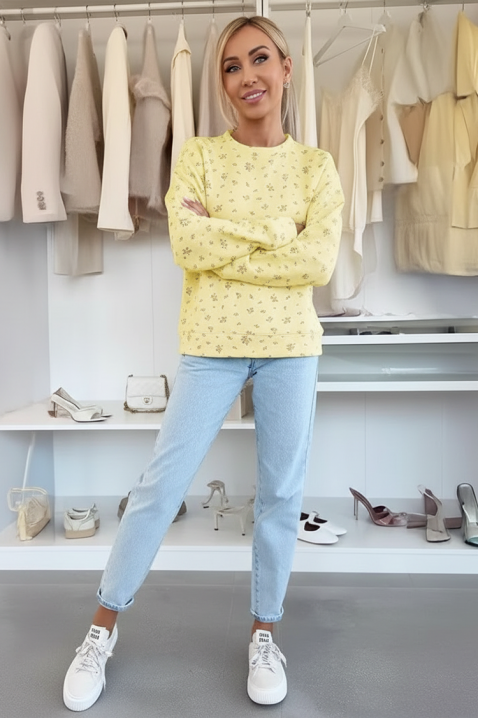 Дамска блуза FLELONZA YELLOW, Цвят: жълт, IVET.BG - Твоят онлайн бутик.