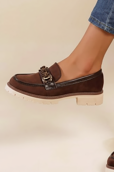Дамски мокасини TELONJA BROWN, Цвят: кафяв, IVET.BG - Твоят онлайн бутик.