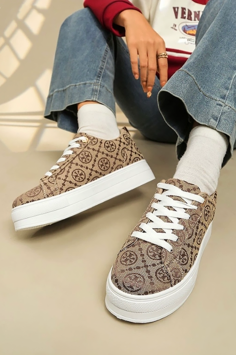 Дамски кецове LINGERFA BEIGE, Цвят: беж, IVET.BG - Твоят онлайн бутик.