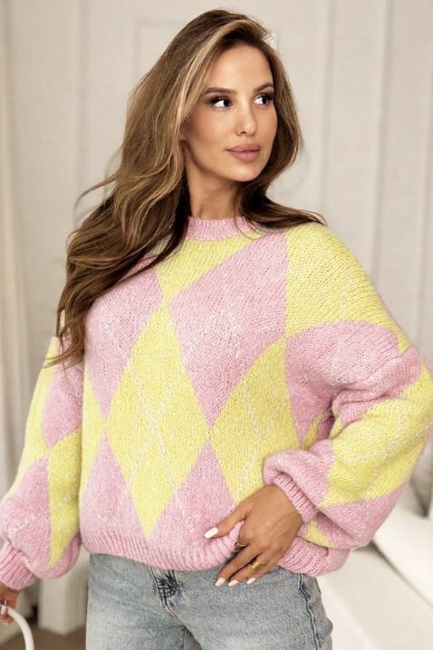 Пуловер PERVOLDA YELLOW, Цвят: жълт, IVET.BG - Твоят онлайн бутик.