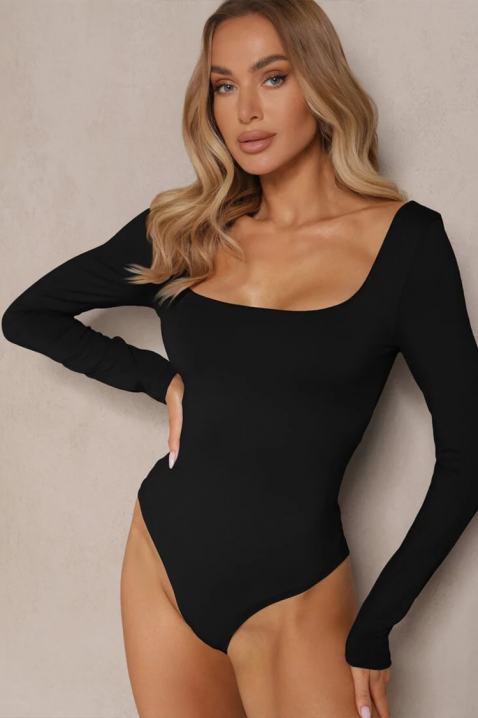 Боди - блуза AGLINZA BLACK, Цвят: черен, IVET.BG - Твоят онлайн бутик.