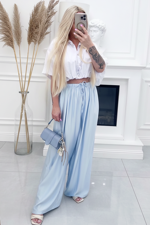 Панталон PASTELZA SKY, Цвят: светлосин, IVET.BG - Твоят онлайн бутик.