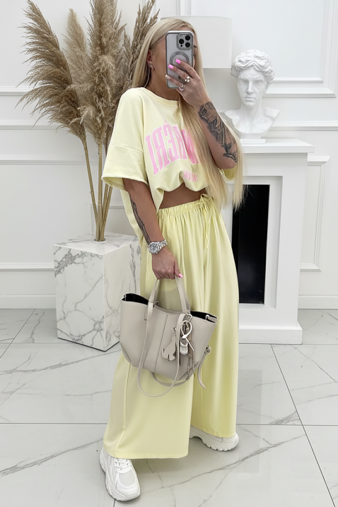 Панталон PASTELZA YELLOW, Цвят: жълт, IVET.BG - Твоят онлайн бутик.