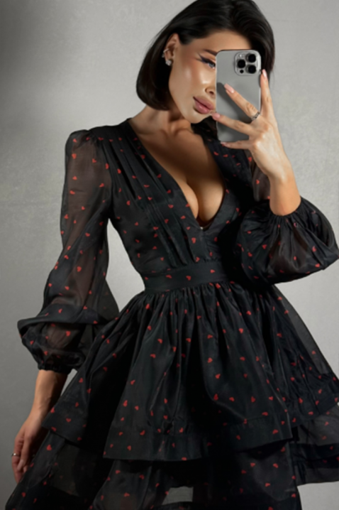 Рокля TRIFOLZA, Цвят: черен, IVET.BG - Твоят онлайн бутик.