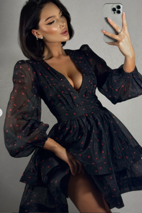 Рокля TRIFOLZA, Цвят: черен, IVET.BG - Твоят онлайн бутик.