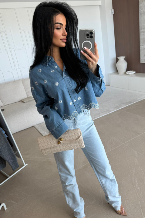 Дамска риза MARGOLZA BLUE, Цвят: син, IVET.BG - Твоят онлайн бутик.