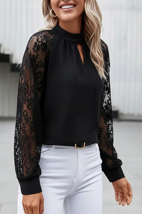 Дамска блуза BRENDOLZA BLACK, Цвят: черен, IVET.BG - Твоят онлайн бутик.