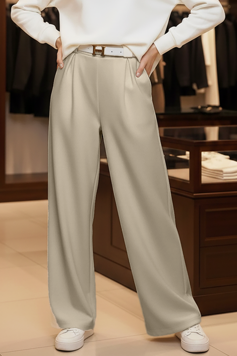 Панталон AKSOLTA BEIGE, Цвят: беж, IVET.BG - Твоят онлайн бутик.