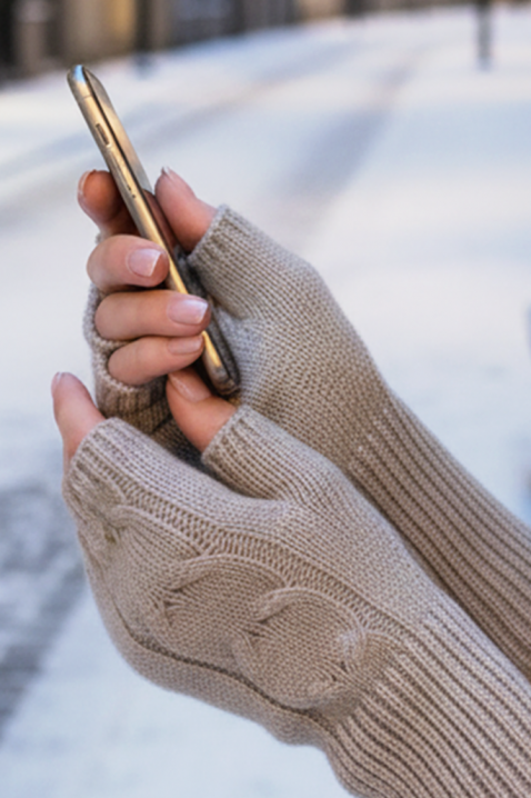 Дамски ръкавици TOROLFA BEIGE, Цвят: беж, IVET.BG - Твоят онлайн бутик.