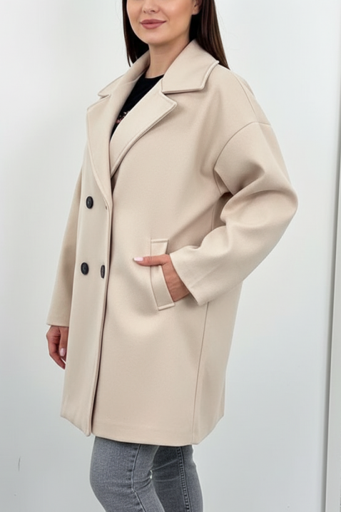 Палто AVRIORA BEIGE, Цвят: беж, IVET.BG - Твоят онлайн бутик.