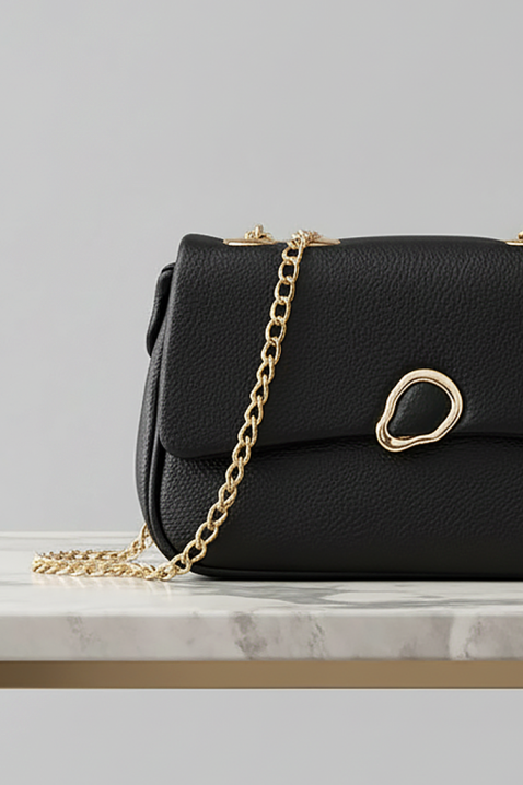 Дамска чанта POCHENDA BLACK, Цвят: черен, IVET.BG - Твоят онлайн бутик.