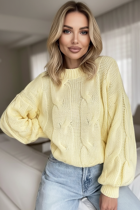 Пуловер DRAZILIA YELLOW, Цвят: жълт, IVET.BG - Твоят онлайн бутик.