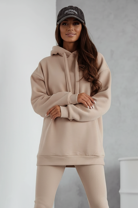 Суичър REVROLDA BEIGE, Цвят: беж, IVET.BG - Твоят онлайн бутик.