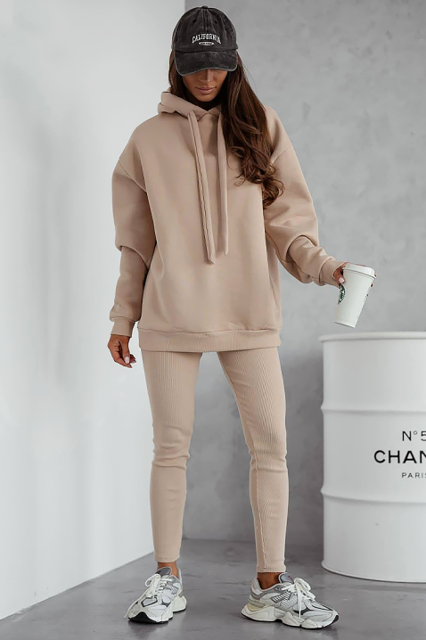 Суичър REVROLDA BEIGE, Цвят: беж, IVET.BG - Твоят онлайн бутик.