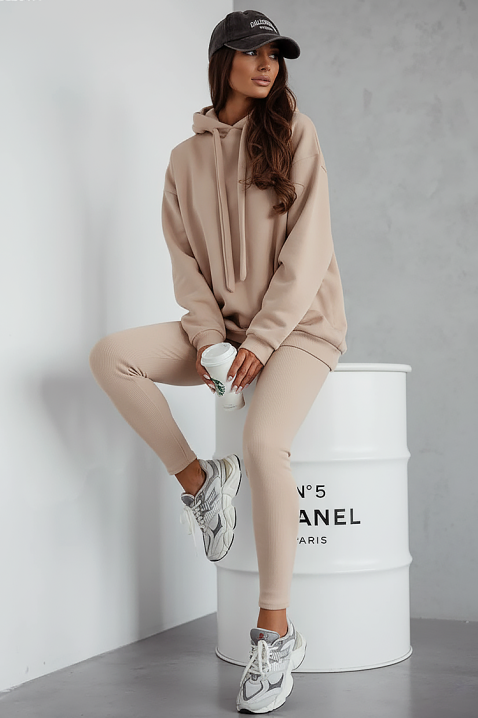 Суичър REVROLDA BEIGE, Цвят: беж, IVET.BG - Твоят онлайн бутик.