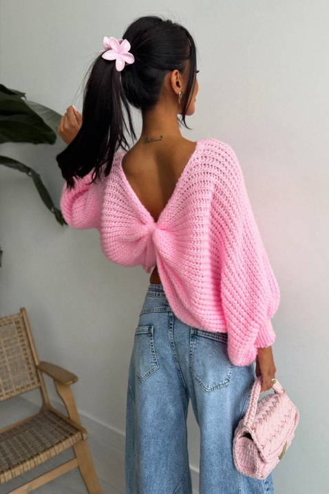 Пуловер APANDINA PINK, Цвят: розов, IVET.BG - Твоят онлайн бутик.