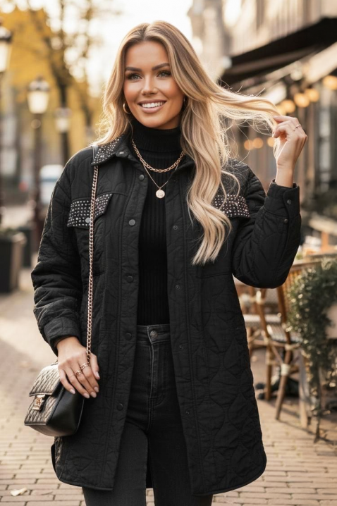 Яке PLORILDA BLACK, Цвят: черен, IVET.BG - Твоят онлайн бутик.