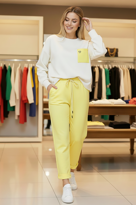 Комплект TENZIARA YELLOW, Цвят: жълт, IVET.BG - Твоят онлайн бутик.